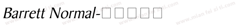 Barrett Normal字体转换